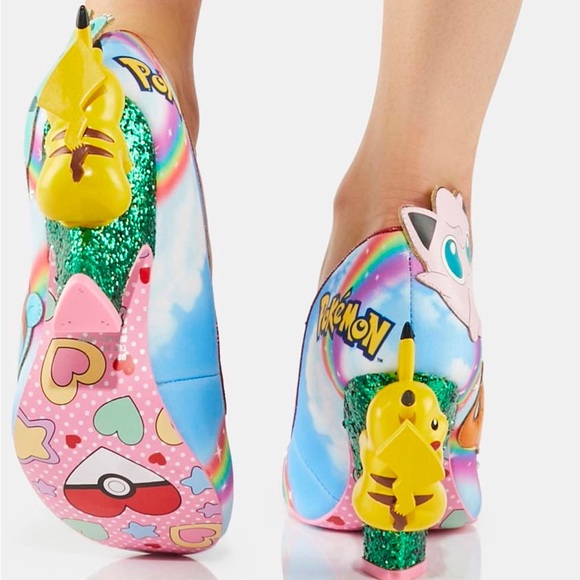 Irregular Choice Pokémon Party Pumps Shoes Pikachu Eevee Jigglypuff Charmander - Picture 14 of 14